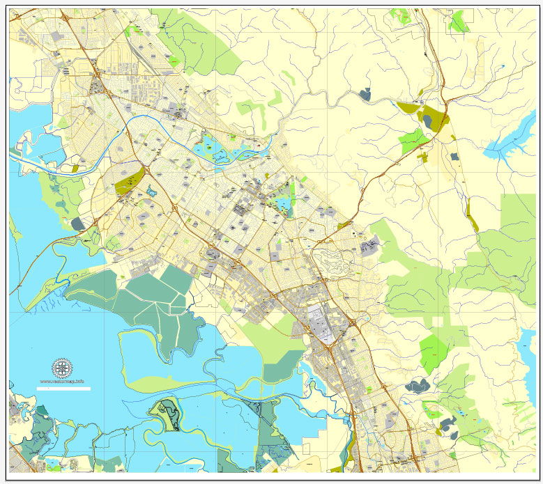 Fremont detailed maps