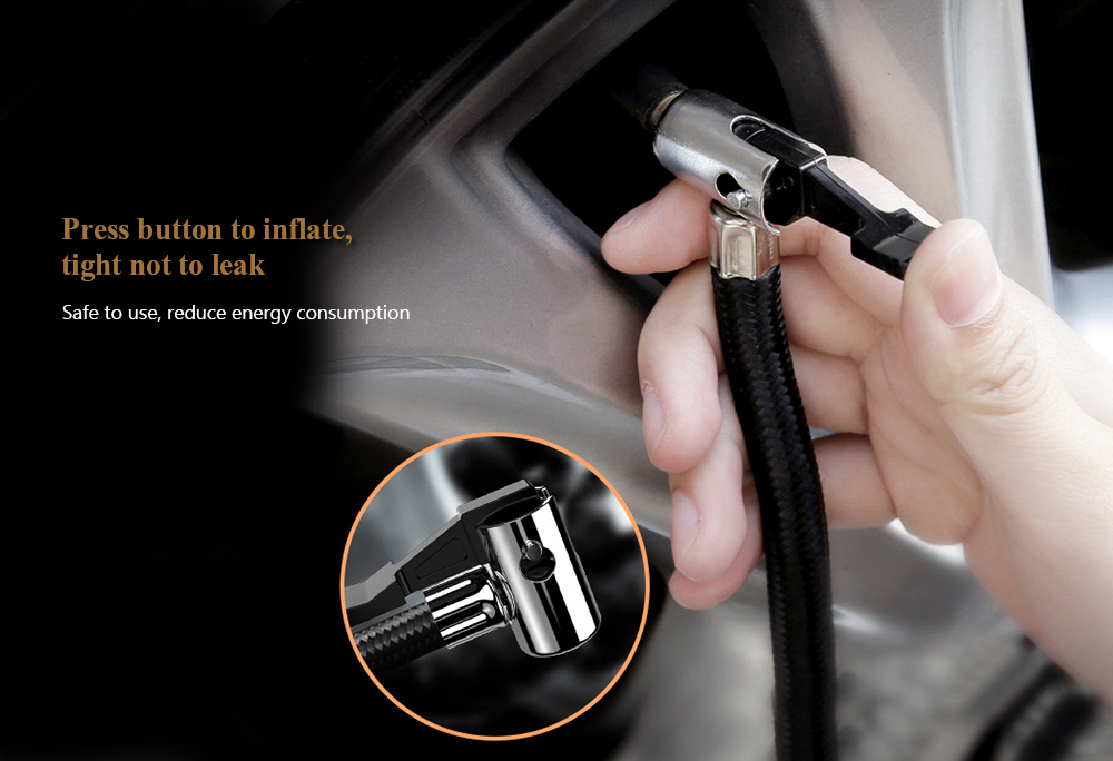 Portable 30 Cylinder Inflatable Pump Electric Tire Inflator 12V Auto Boat Digital Car Air Compressor with Light