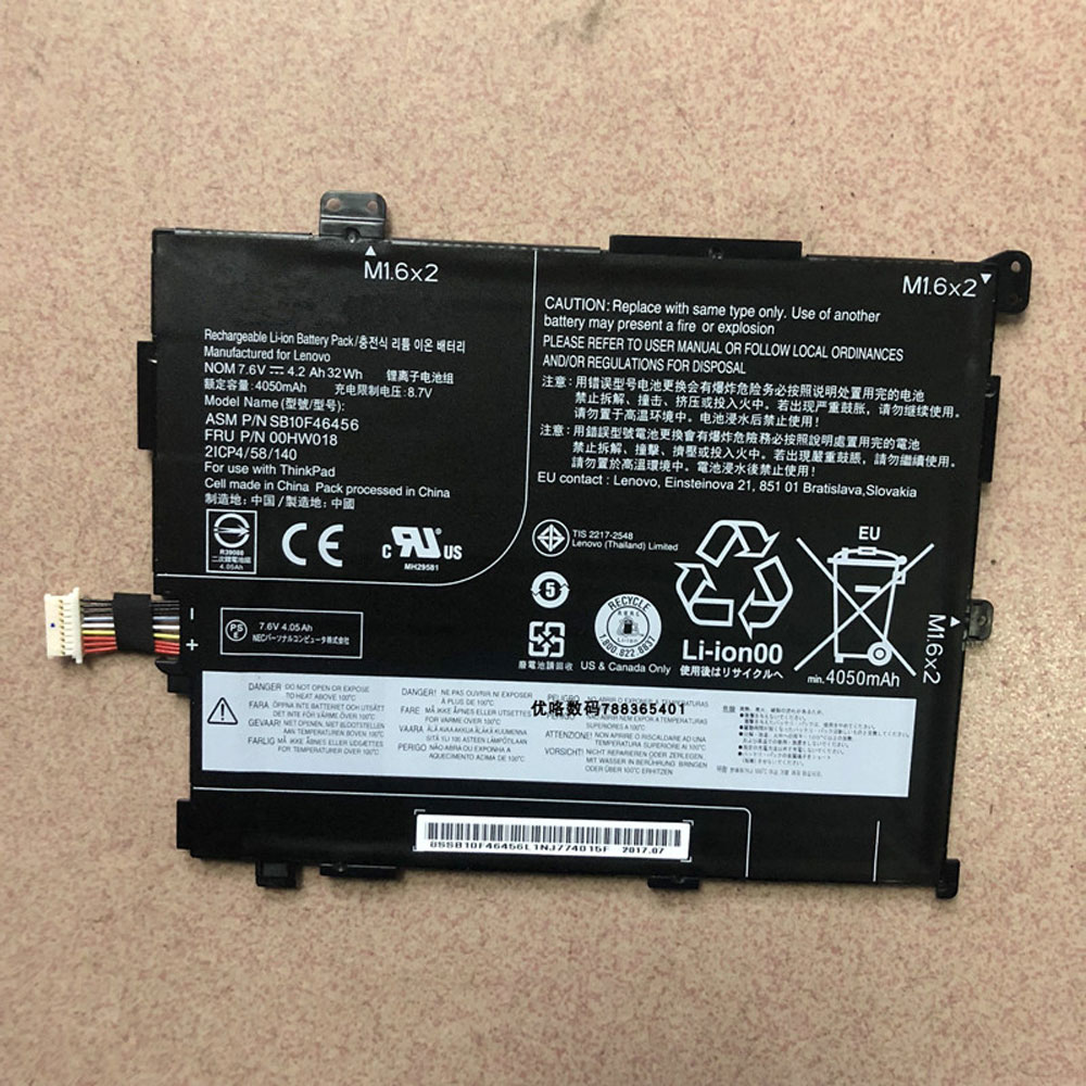 LENOVO SB10F46456 Laptop Akku