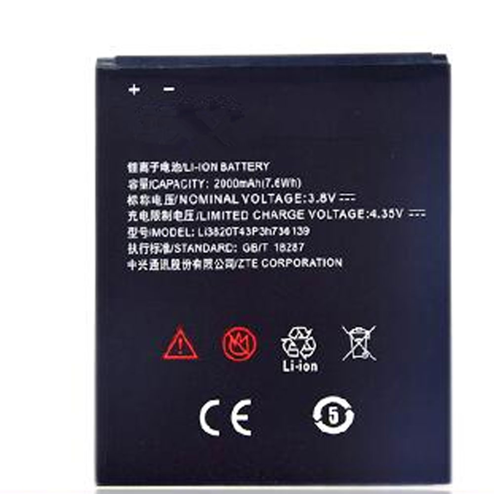 ZTE LI3820T43P3H736139 Laptop Akku