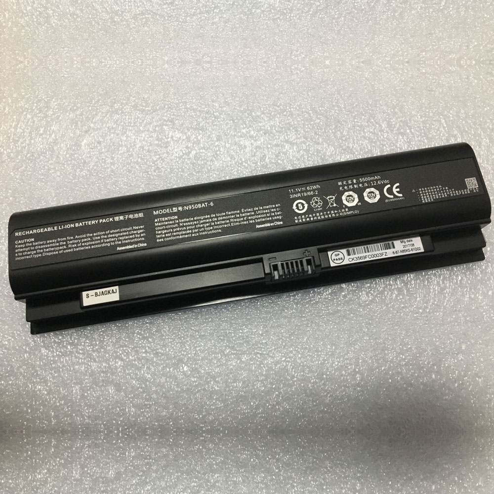 CLEVO N950BAT-6 Laptop Akku