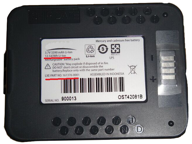 LXE 161376-0001 Laptop Akku