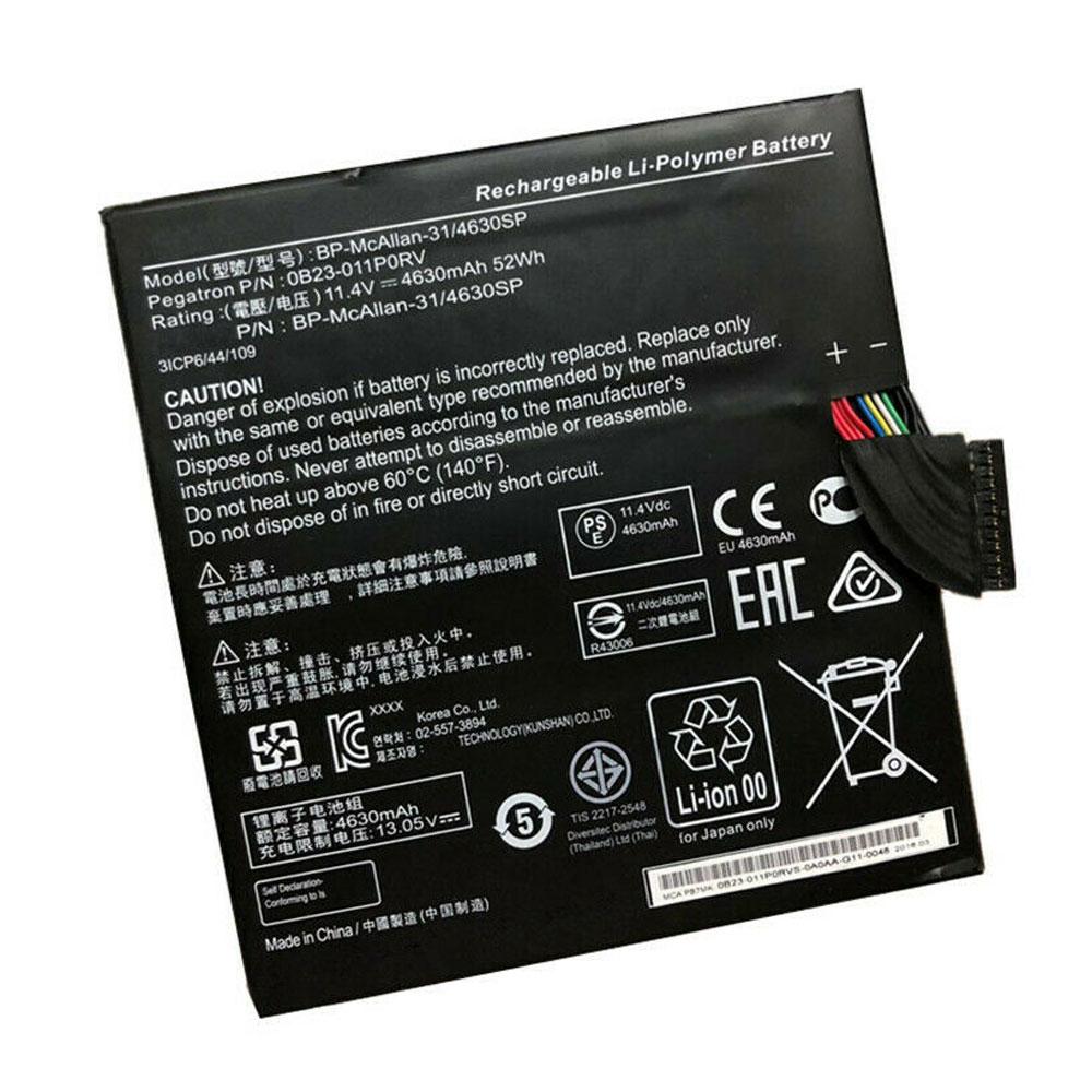 GETAC BP-MCALLAN-31/4630SP Laptop Akku