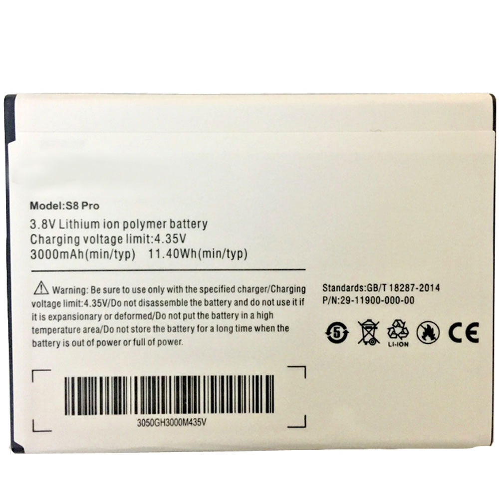 ULEFONE  S8 Laptop Akku