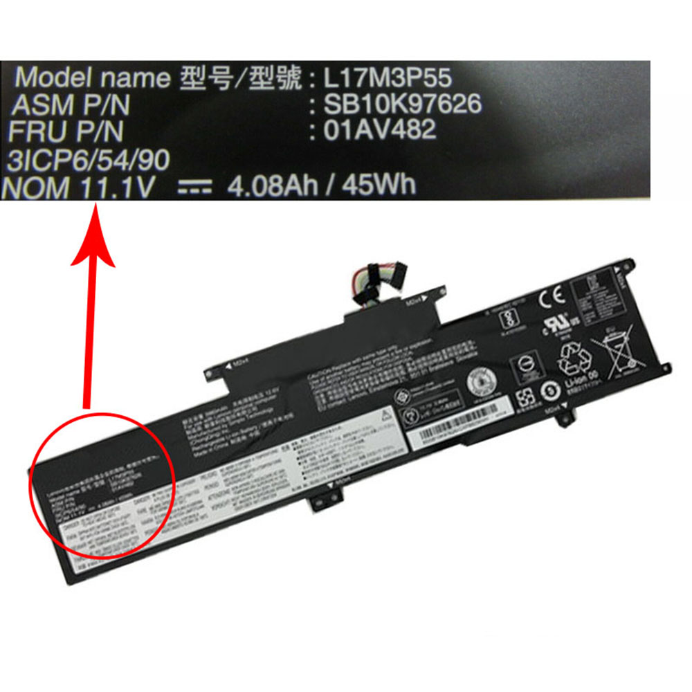LENOVO 01AV482 Laptop Akku