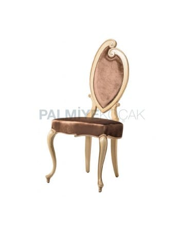Lukens Ayaklı Oval Krem Klasik Sandalye