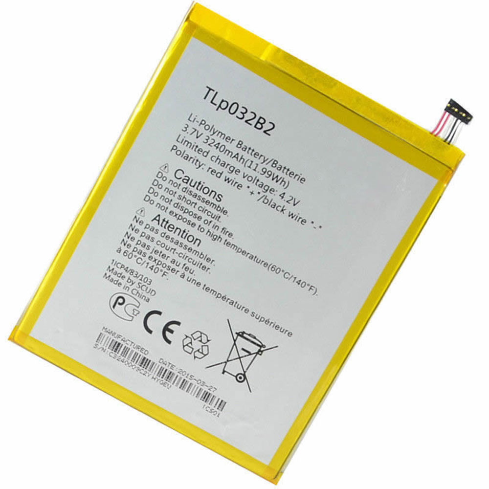 3240MAH/11.99Wh 3.7V/4.2V TLP032B2  Replacement Battery