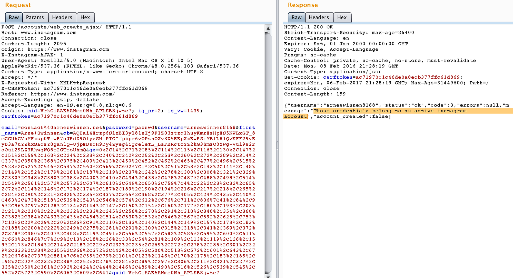 4. Web Registration Replay