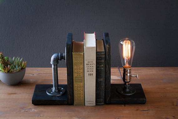 Lamp Bookends