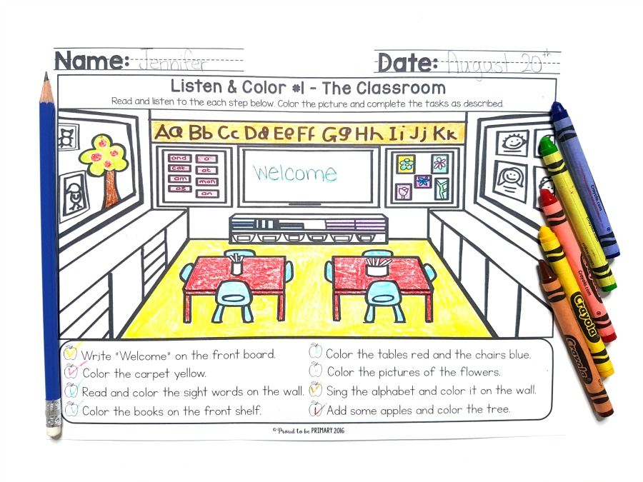 Listening Activities for Kids: listening mats