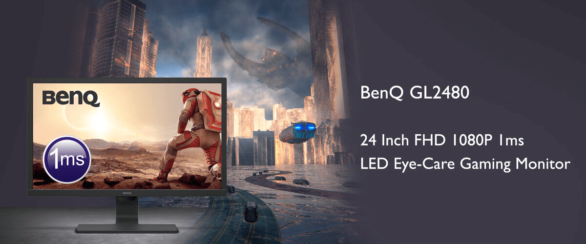 Écran de gaming BenQ GL2480 Eye-Care 1 ms 75 Hz LED de 24 pouces