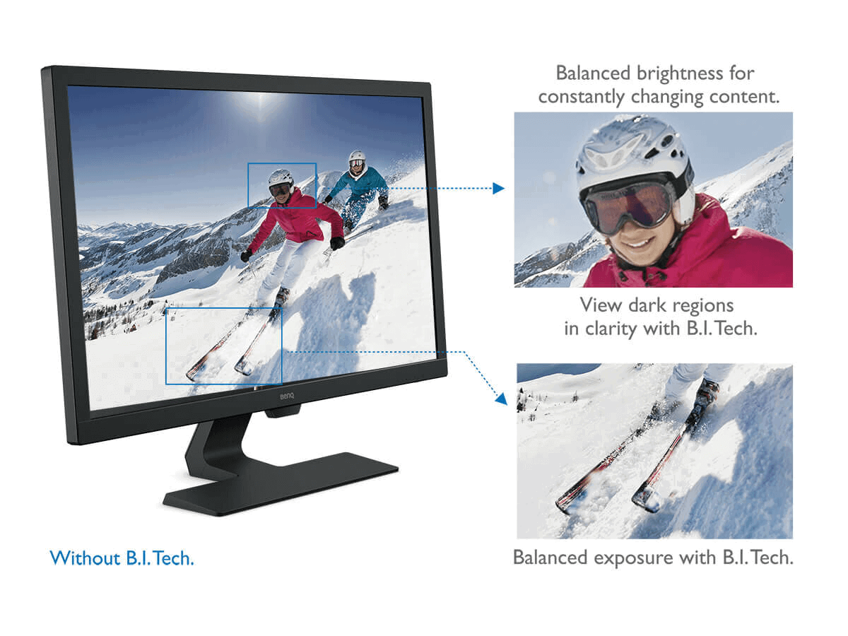 Écran de gaming BenQ GL2480 Eye-Care 1 ms 75 Hz LED de 24 pouces