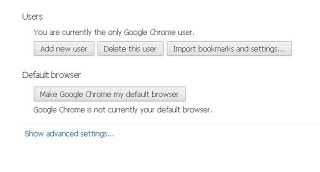 Google Chrome Settings Advanced Settings