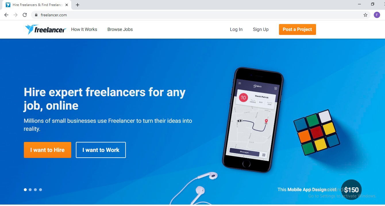 Freelancer the freelancing site for web designers and more