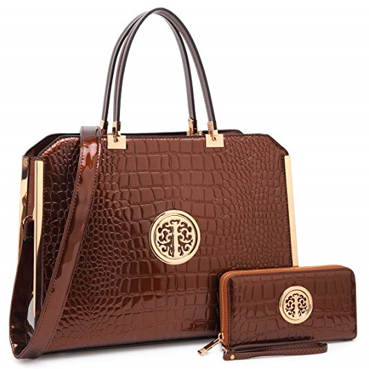 Women Large Designer Handbags Purses Vegan Leather Briefcases Top Handle Satchel Work Bags for 13” Laptop
