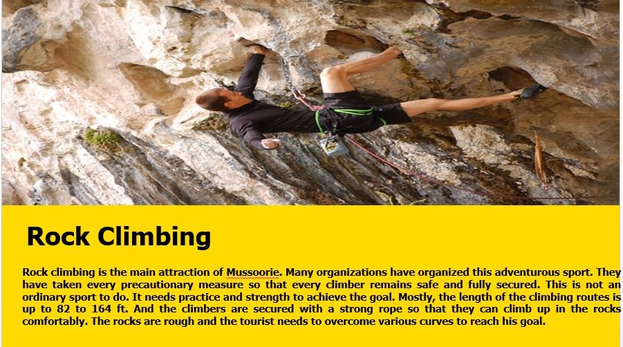 Rock Climbing In Mussoorie