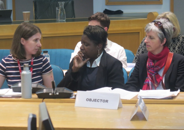 Delegation from Locksley Estate lose three-year battle at Tower Hamlets Council to save Limehouse Triangle. Picture: Mike Brooke