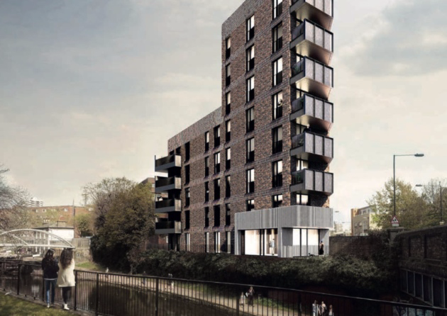 Rejected tower block now gets go-ahead for Limehouse Triangle by Tower Hamlets Council. Picture: LBTH