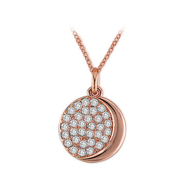 Crescent & Stars Rose Gold Necklace