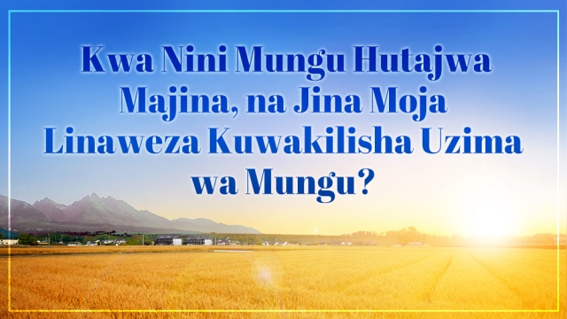 Kanisa la Mwenyezi Mungu, Mwenyezi Mungu, Umeme wa Mashariki