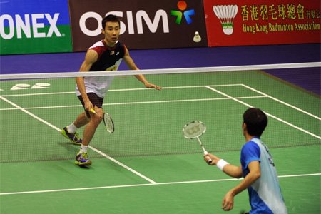 badminton singles game