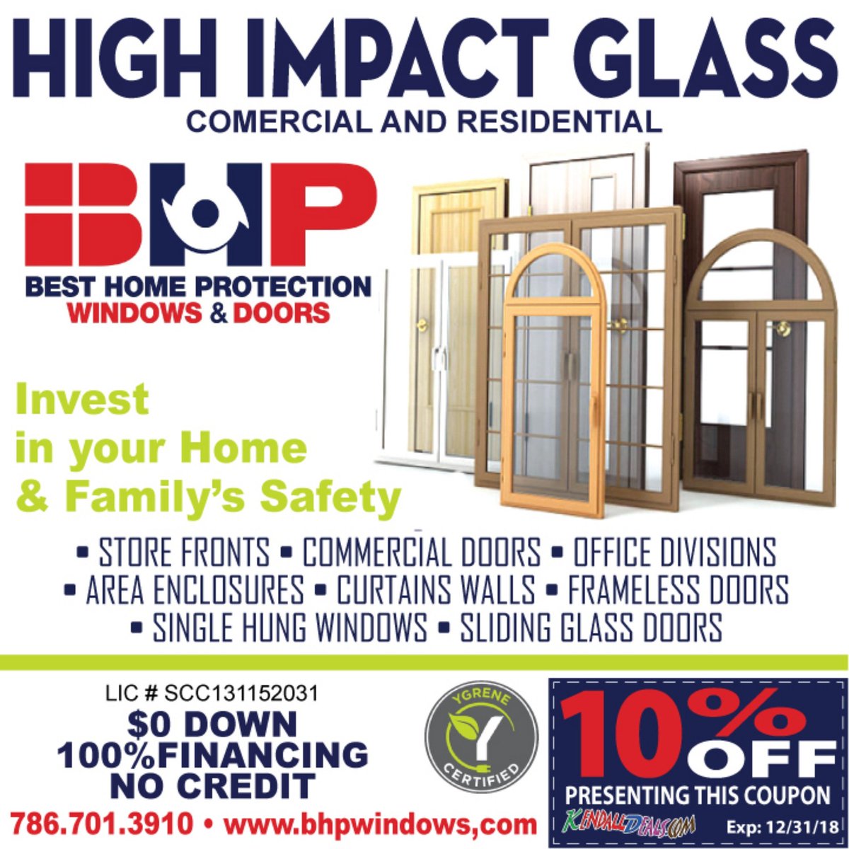 Impact Windows Coupons Kendall Fl