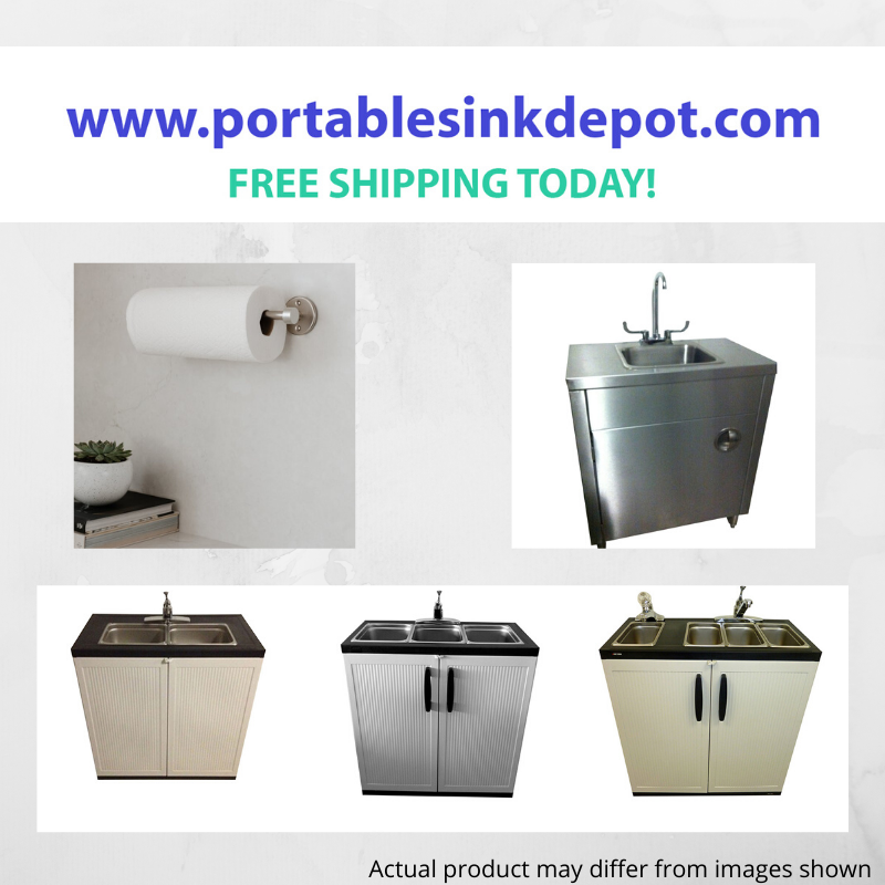 portable outdoor stainless steel sink