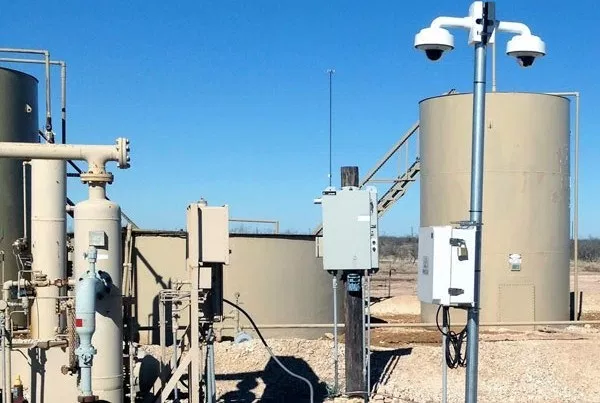 Wireless security cameras in the oil field