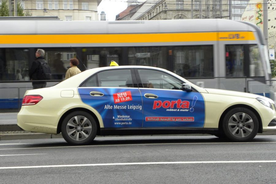 Taxiwerbung in Deutschland