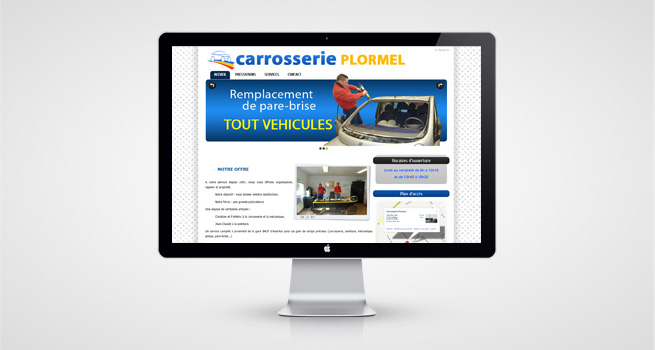 Site web internet Carrosserie Plormel Assistech