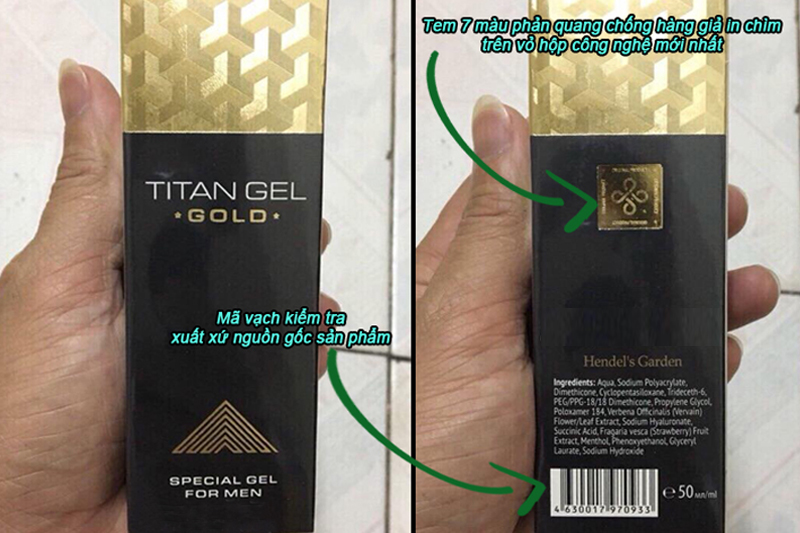 Gel Titan Gold Tăng Kích Thước Dương Vật 