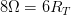 \displaystyle 8\Omega =6{{R}_{T}}