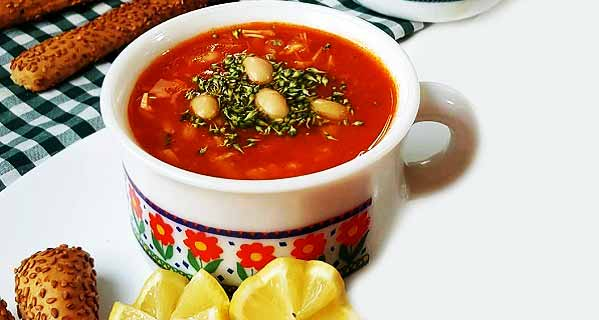 سوپ لوبیا سفید ، طرز تهیه و درست کردن سوپ لوبیا سفید خوشمزه و مجلسی در منزل ، soap-loobia-sefid