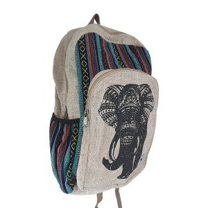 Hemp lucky elephant backpack