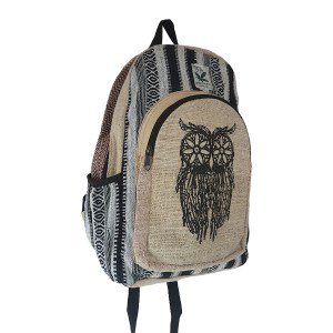 Hemp wise owl backpack