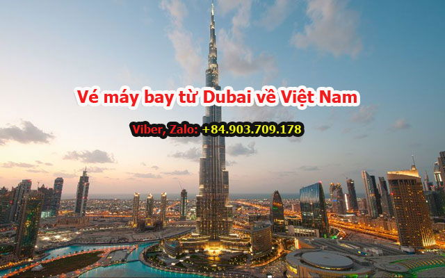 vé máy bay từ Dubai về Việt Nam