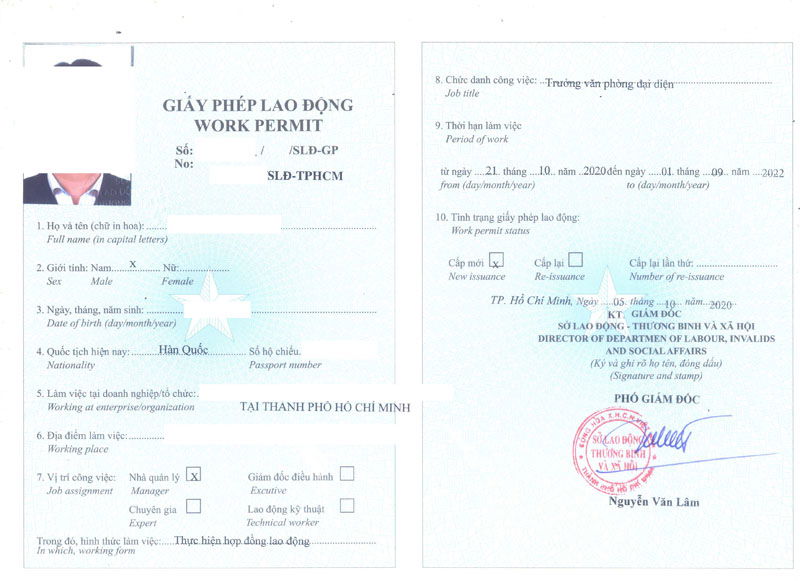 Dịch vụ gia hạn work permit cho người lao động nước ngoài