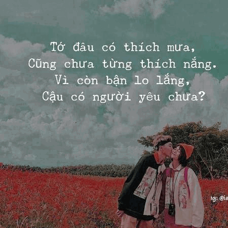 Stt thả thính siêu hay