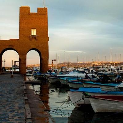 Port of the tourist boat Sidi Faraj, Algeria