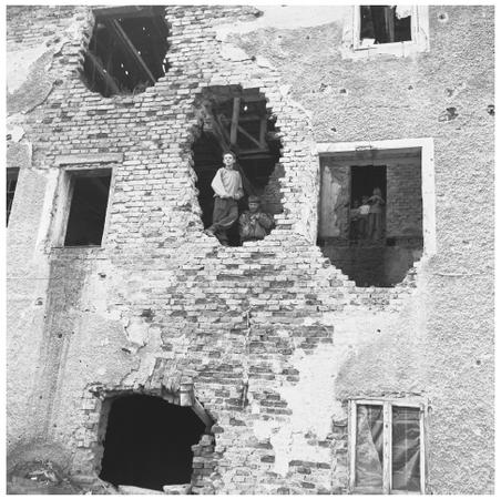 Children play in the ruins of a building. The war for Croatian independence that lasted from 1991 to 1995 took a heavy toll on the country.