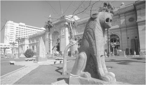 The Egyptian Museum in Cairo features artifacts from the tombs of pharaohs.