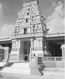 A Hindu temple in Nandi, Viti Levu. Hinduism is Fiji's second largest faith.