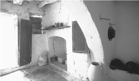 An interior view of a home on Crete. Greek homes are private spaces, and hospitality is seen as both a pleasure and a responsibility.