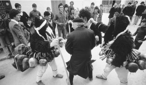 A festival on Skiros, Sporades. Nearly all Greek festivals have a religious component as 98 percent of Greeks are Orthodox Christians.