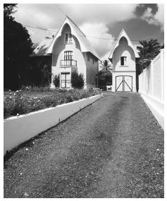 A house in Fort-de-France. One third of the population converges in this city daily.