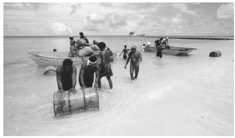 Maritime and voyaging themes are major cultural symbols in Micronesia; the sea is viewed as joining the islands together, rather than separating them.