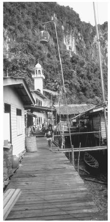 Muslim fishing village on Koh Pannyi in southern Thailand.