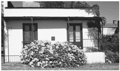 A house on Paseo de San Gabriel. Novo Colonia do Sacramento is a UNESCO World Heritage City.