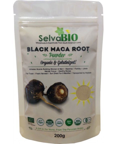 Organic Black Maca Root Powder