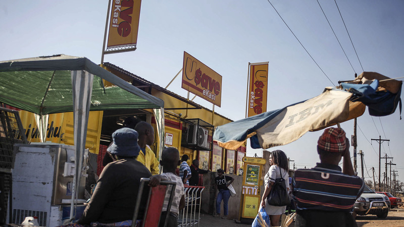 Shop and save: The Shoprite U-Save stores have spared township residents long commutes to supermarkets and they offer discounts that smaller shops cannot. (Oupa Nkosi/M&G)